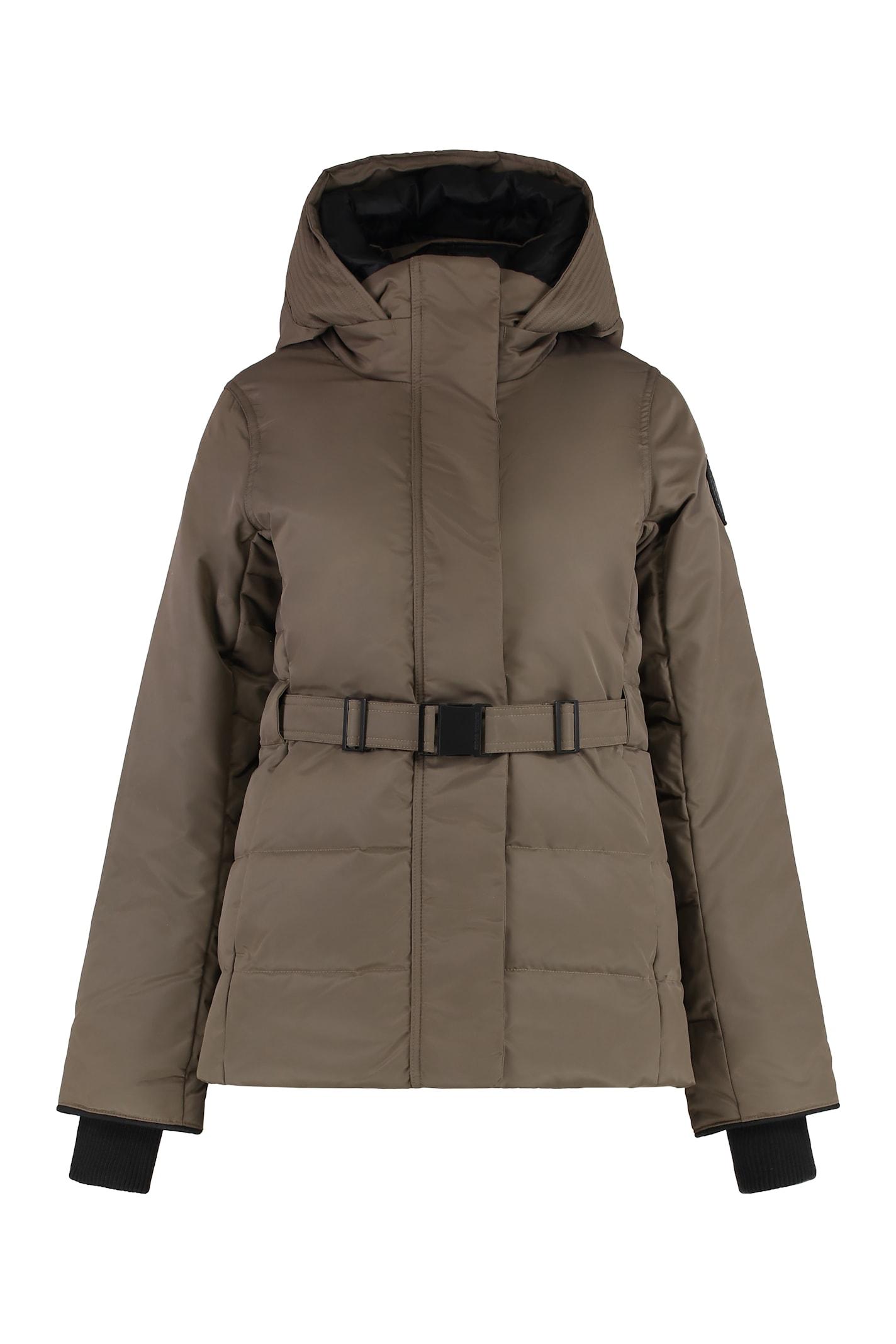canada goose mckenna hooded short down jacket
