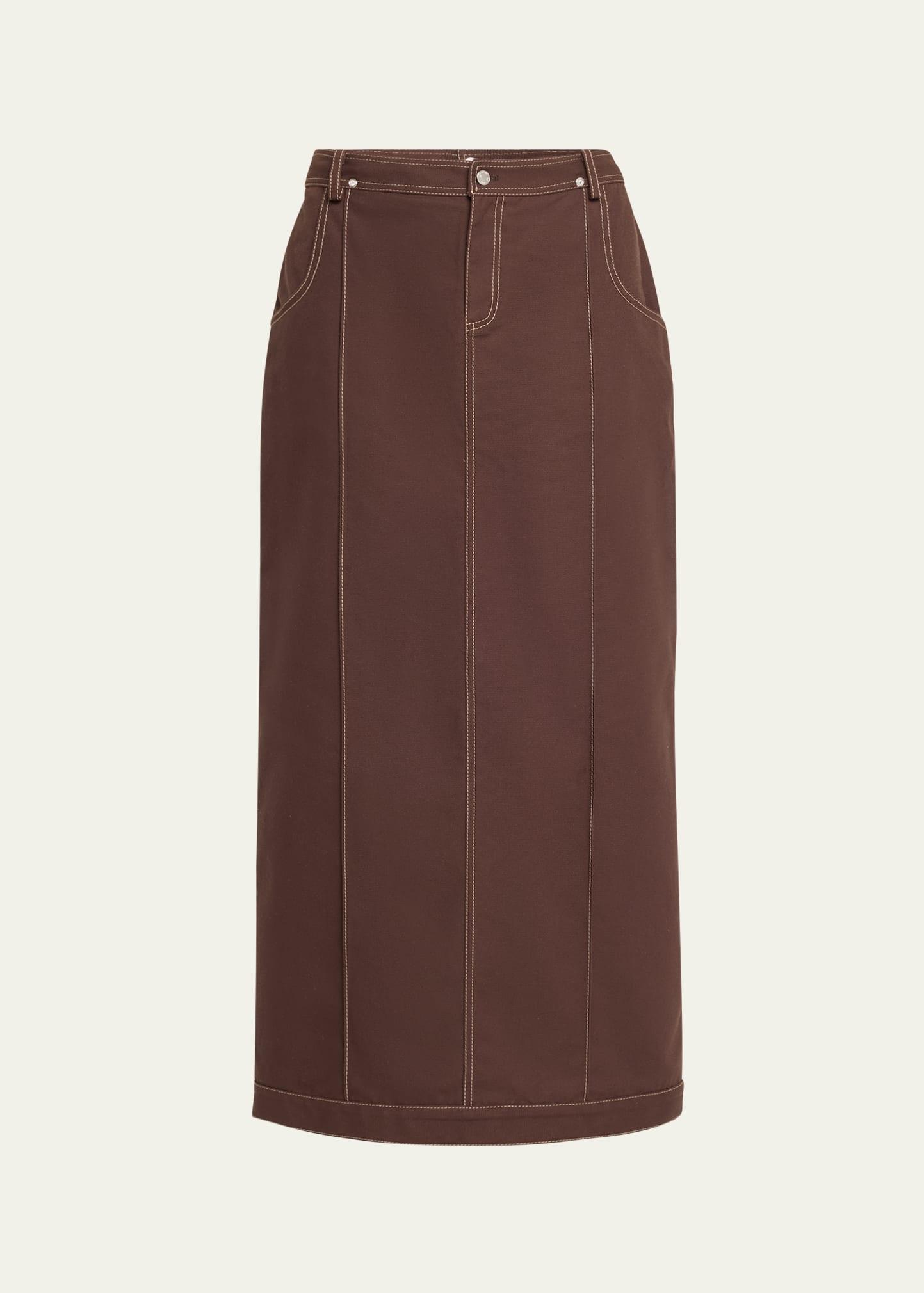 canvas trucker skirt