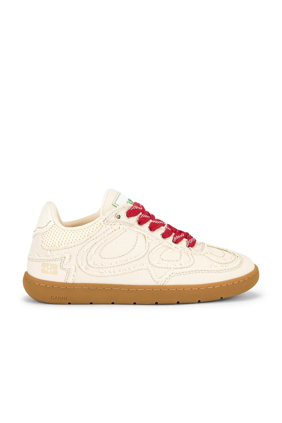 canvas undone edge sneaker