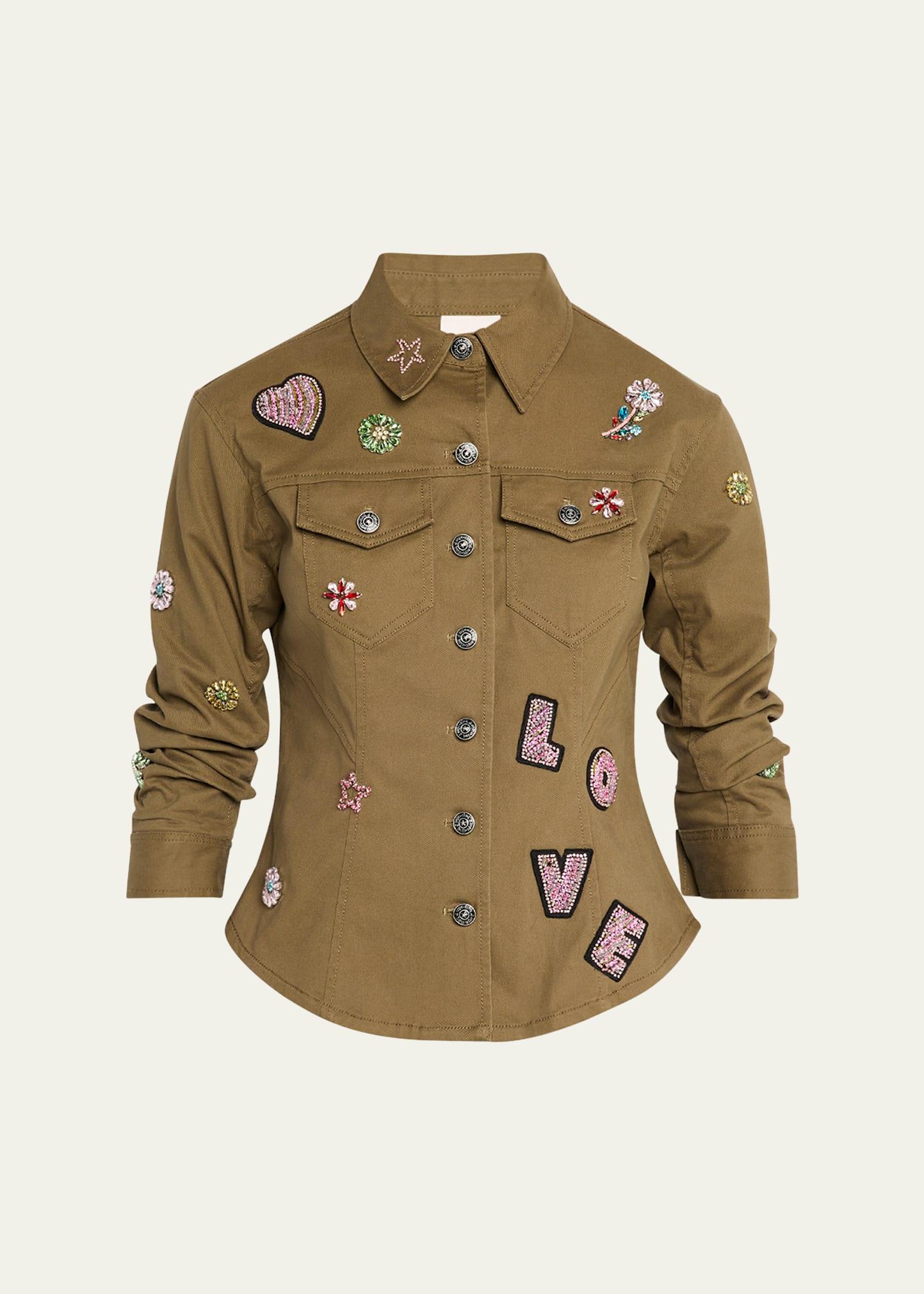 canyon ditsy love scrunched jacket