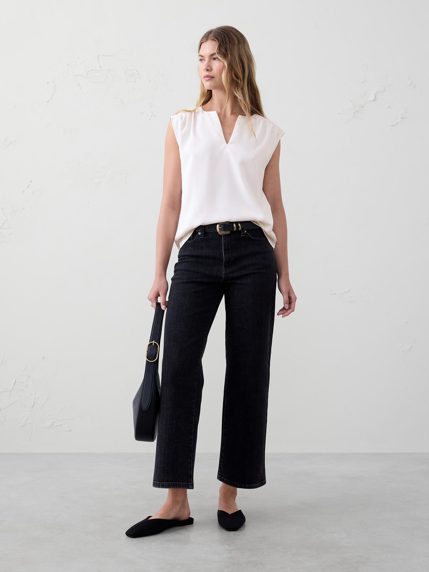 cap-sleeve blouse