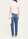 cap sleeve button front draped blouse
