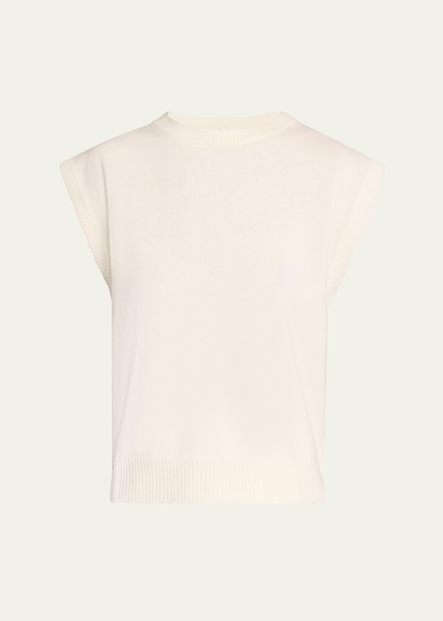 cap sleeve cashmere sweater