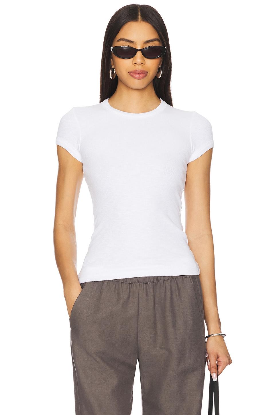 cap sleeve crew tee