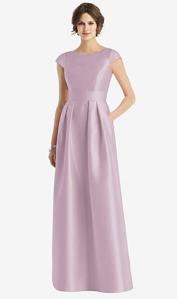 cap sleeve pleated skirt dress with pockets