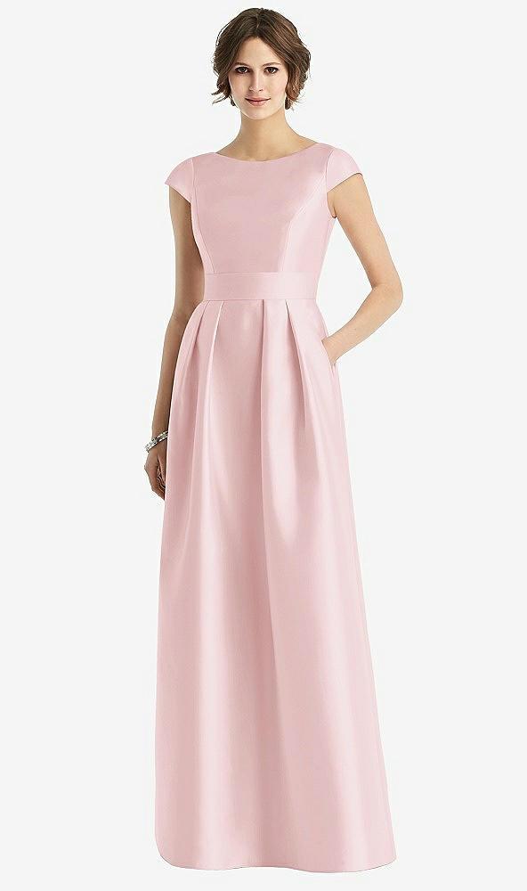 cap sleeve pleated skirt dress with pockets