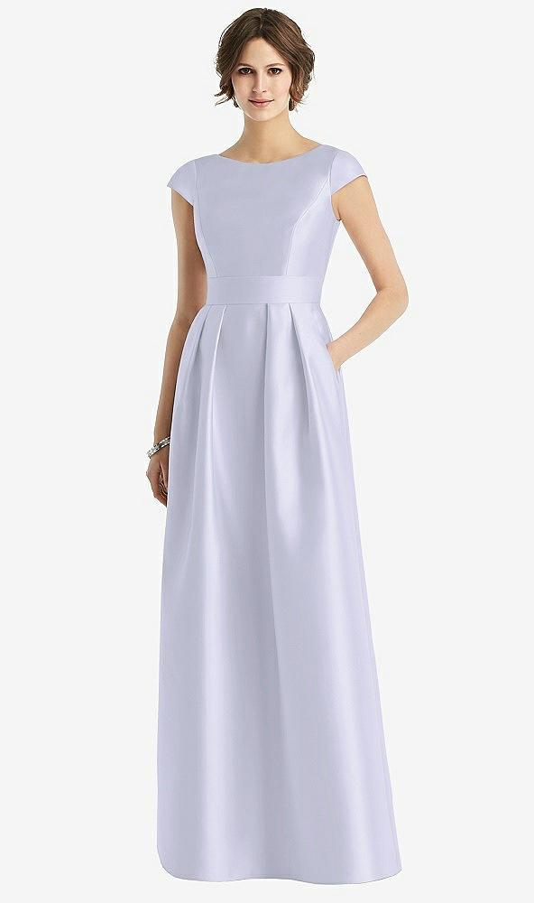 cap sleeve pleated skirt dress with pockets