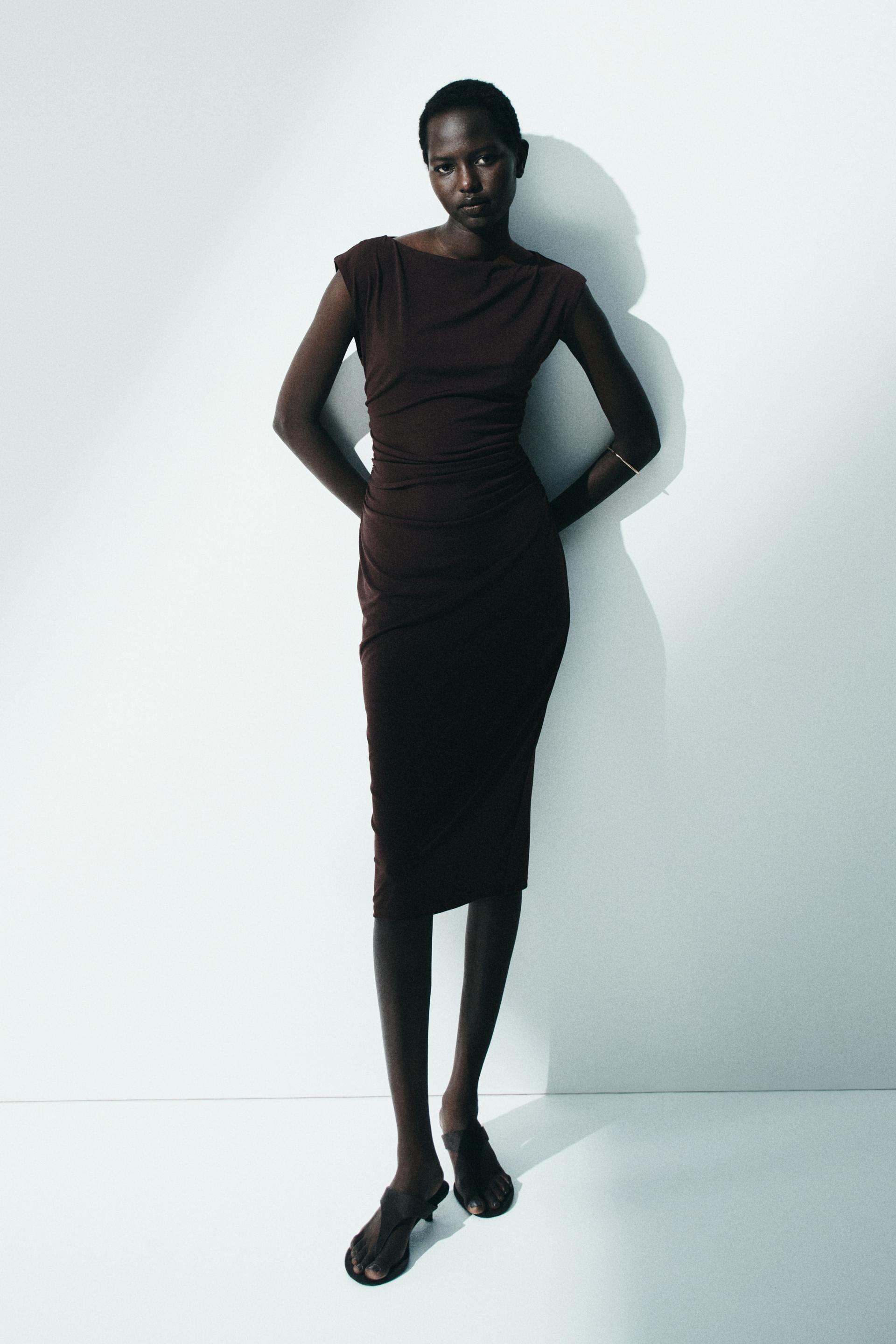 cap-sleeved dress
