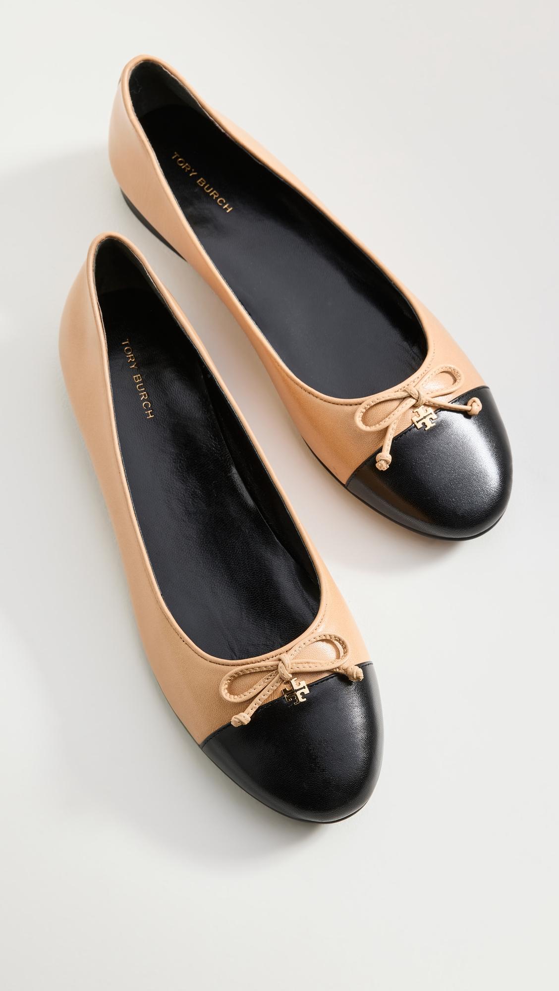 cap toe ballet flats