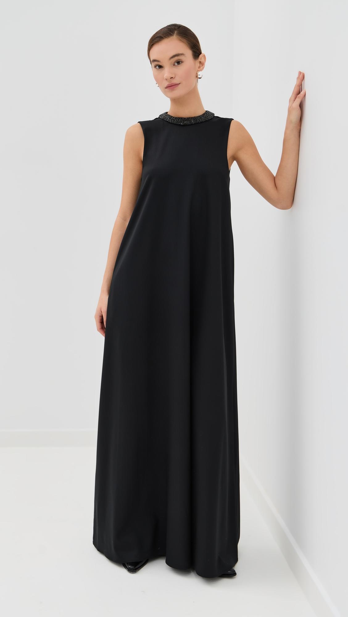 capitol crystal collar dress