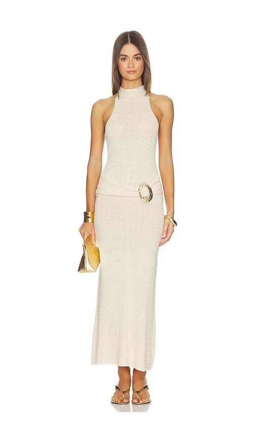 capittana ceci dress in beige.