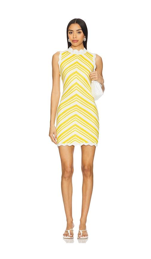 capittana isabella mini dress in yellow.