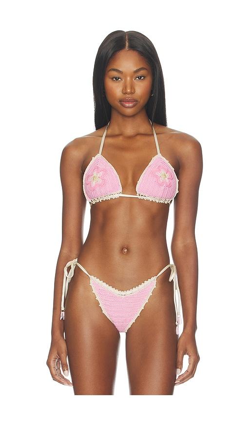 capittana trinidad flower top in pink.