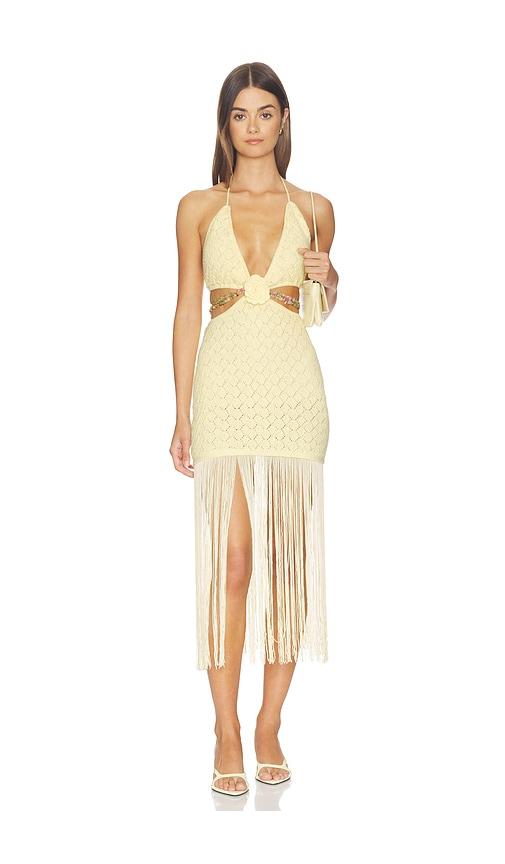 capittana zoe dress in yellow.