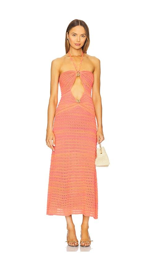 capittana zully sunset dress in pink.