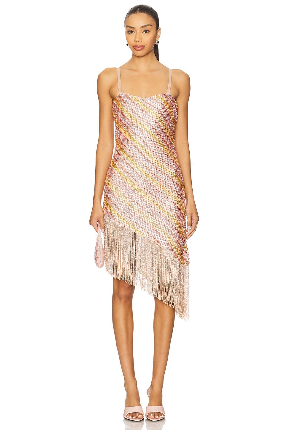 capri beaded mini dress