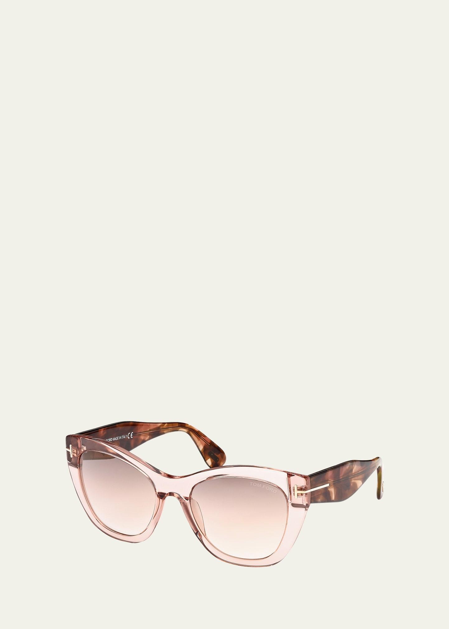 cara acetate cat-eye sunglasses