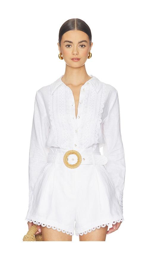 cara cara ideal shirt in white.