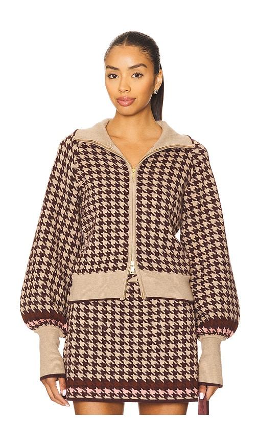 cara cara lyss jacket in taupe.