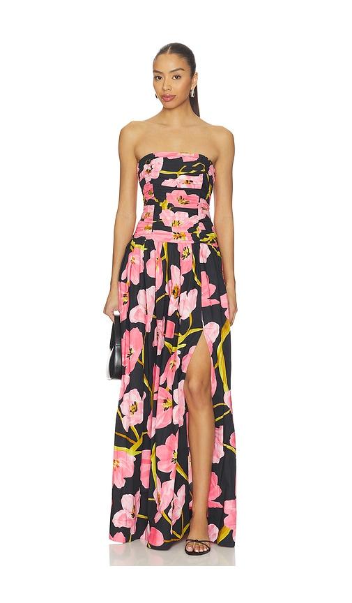 cara cara montreal gown in black,pink.