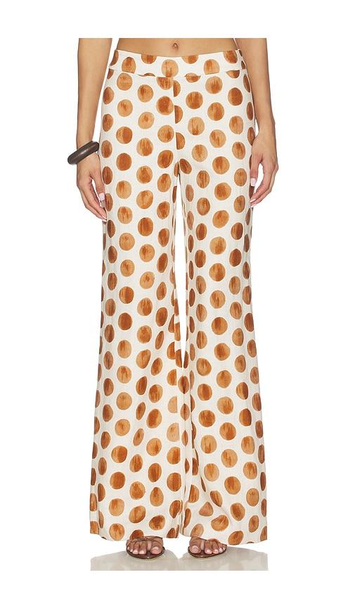 cara cara sunflower pant in cream,cognac.