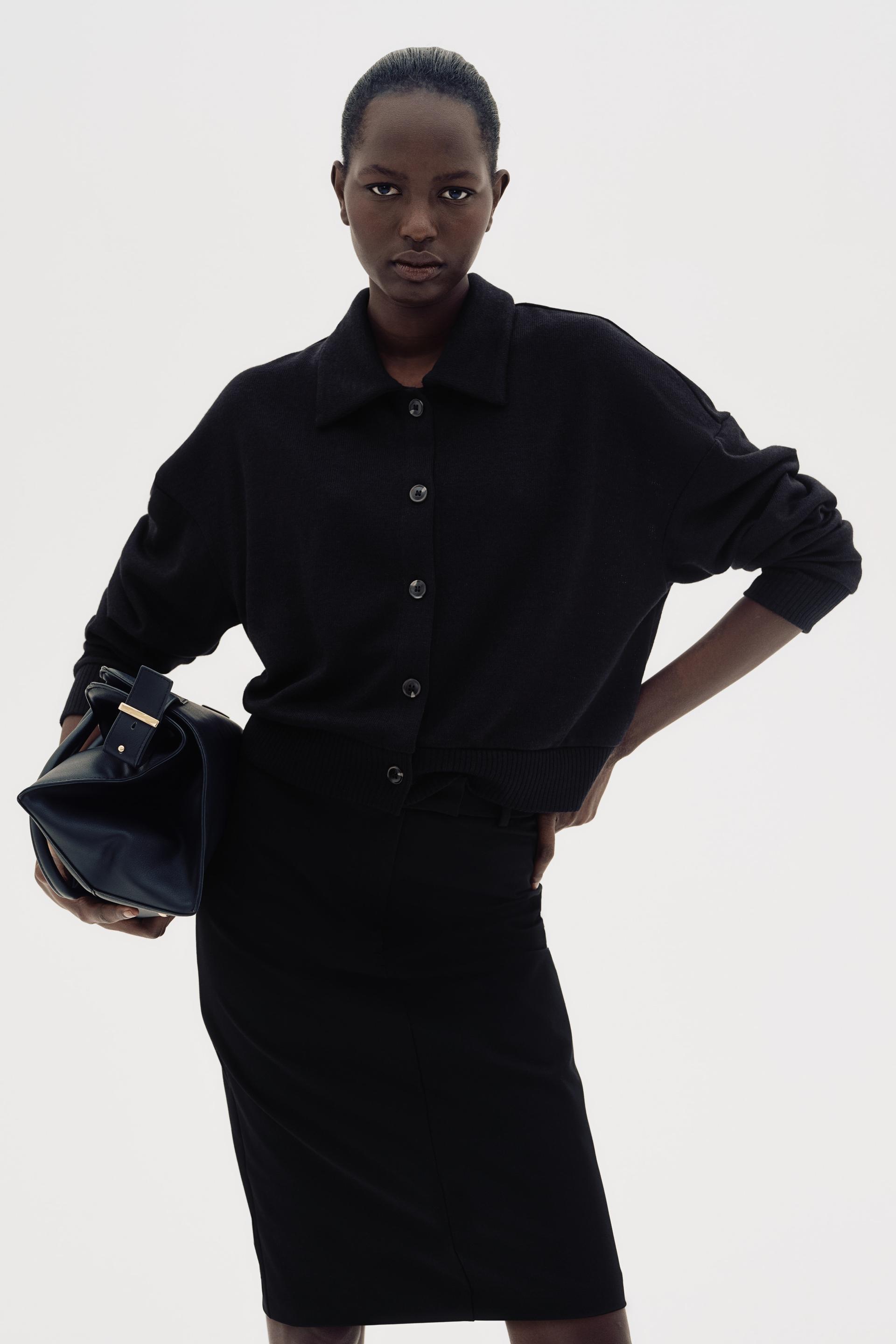 cardigan with collar