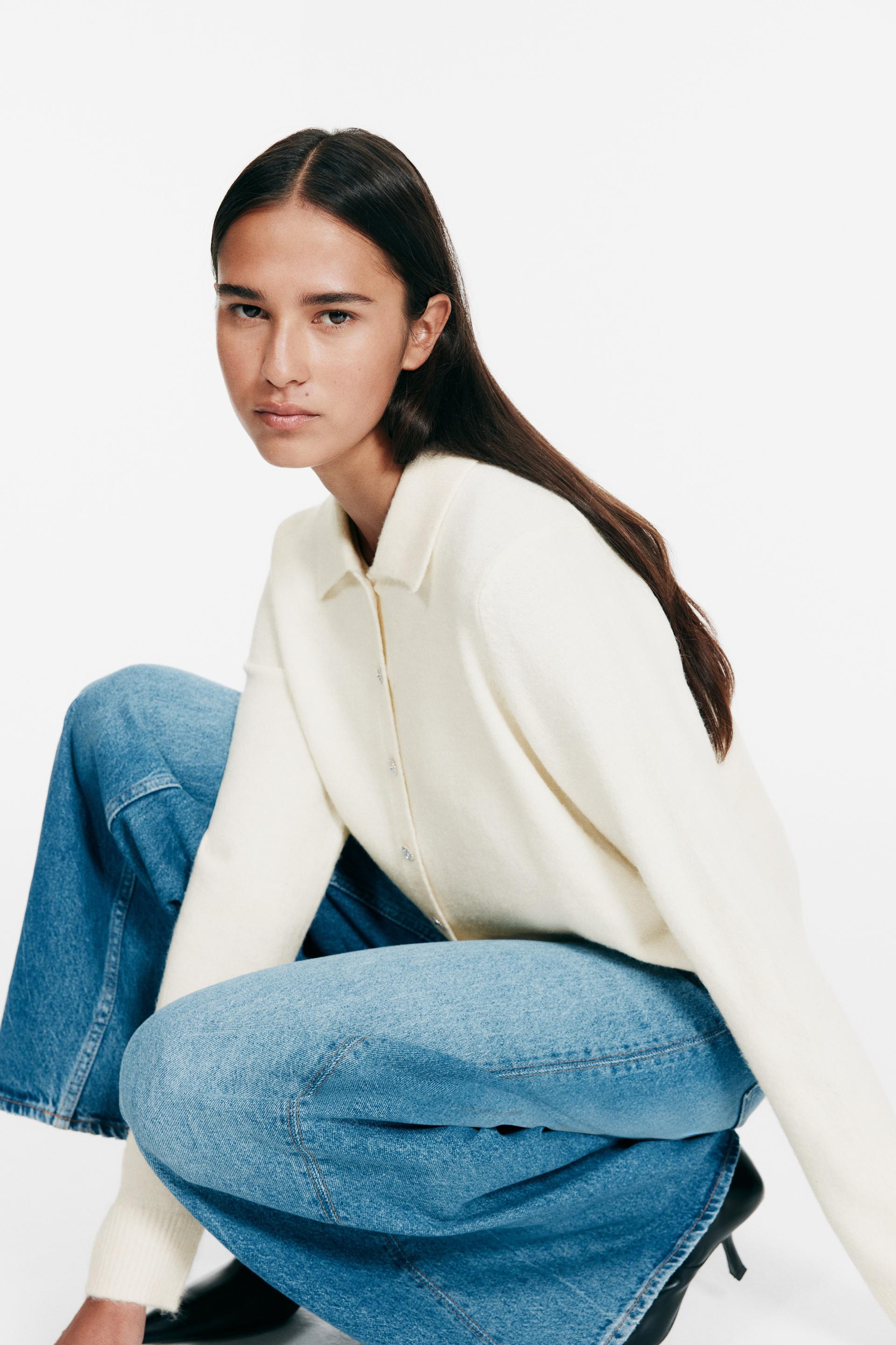 cardigan with collar