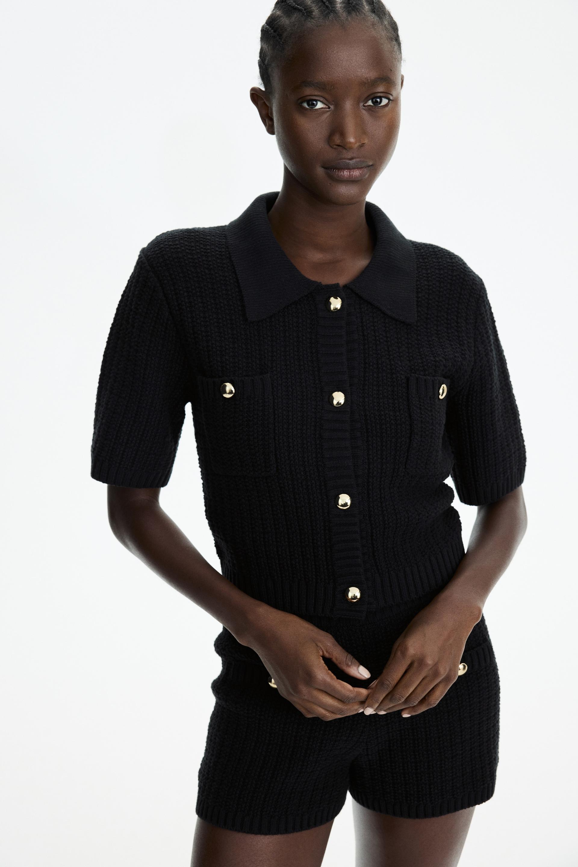 cardigan with collar