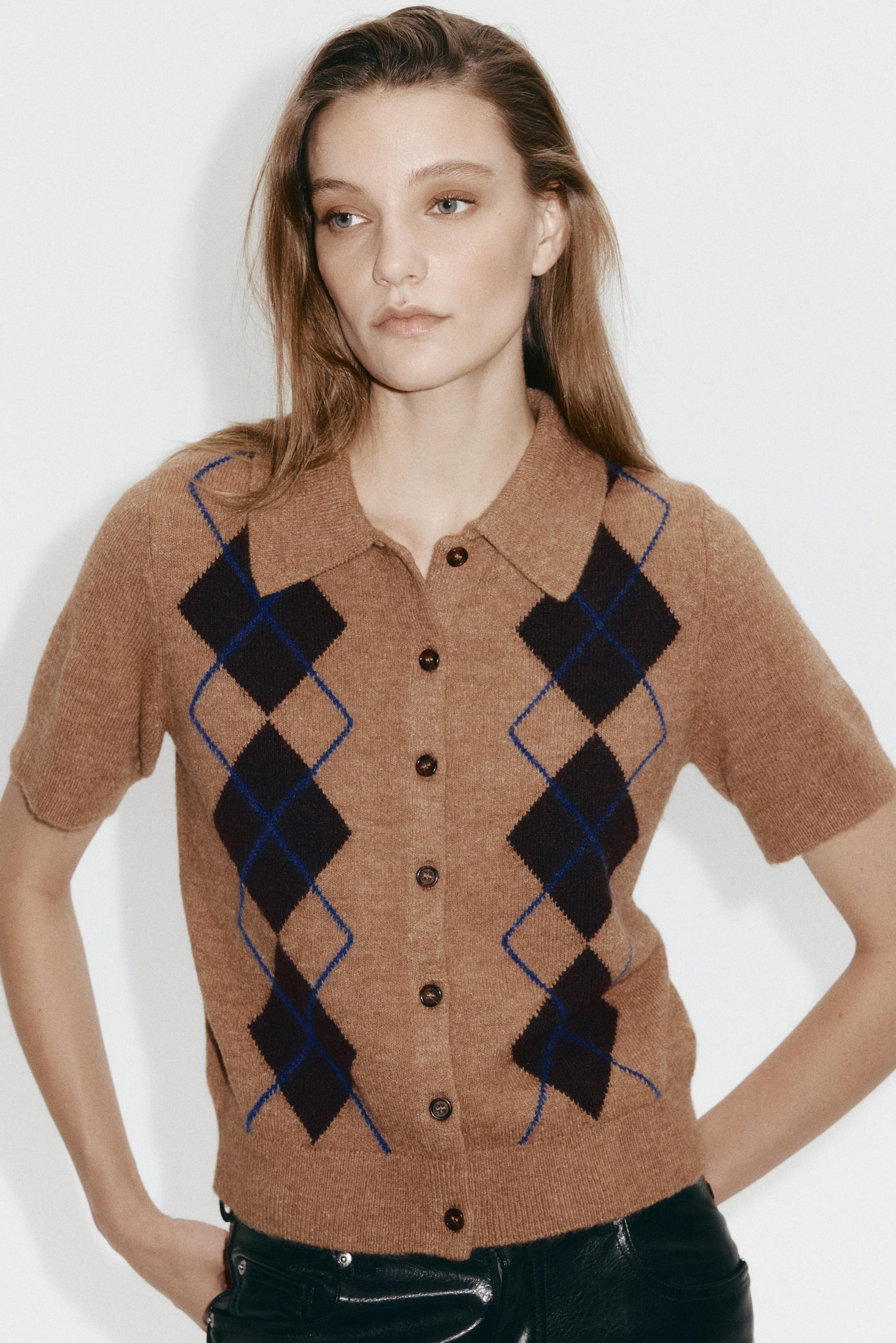 cardigan with collar