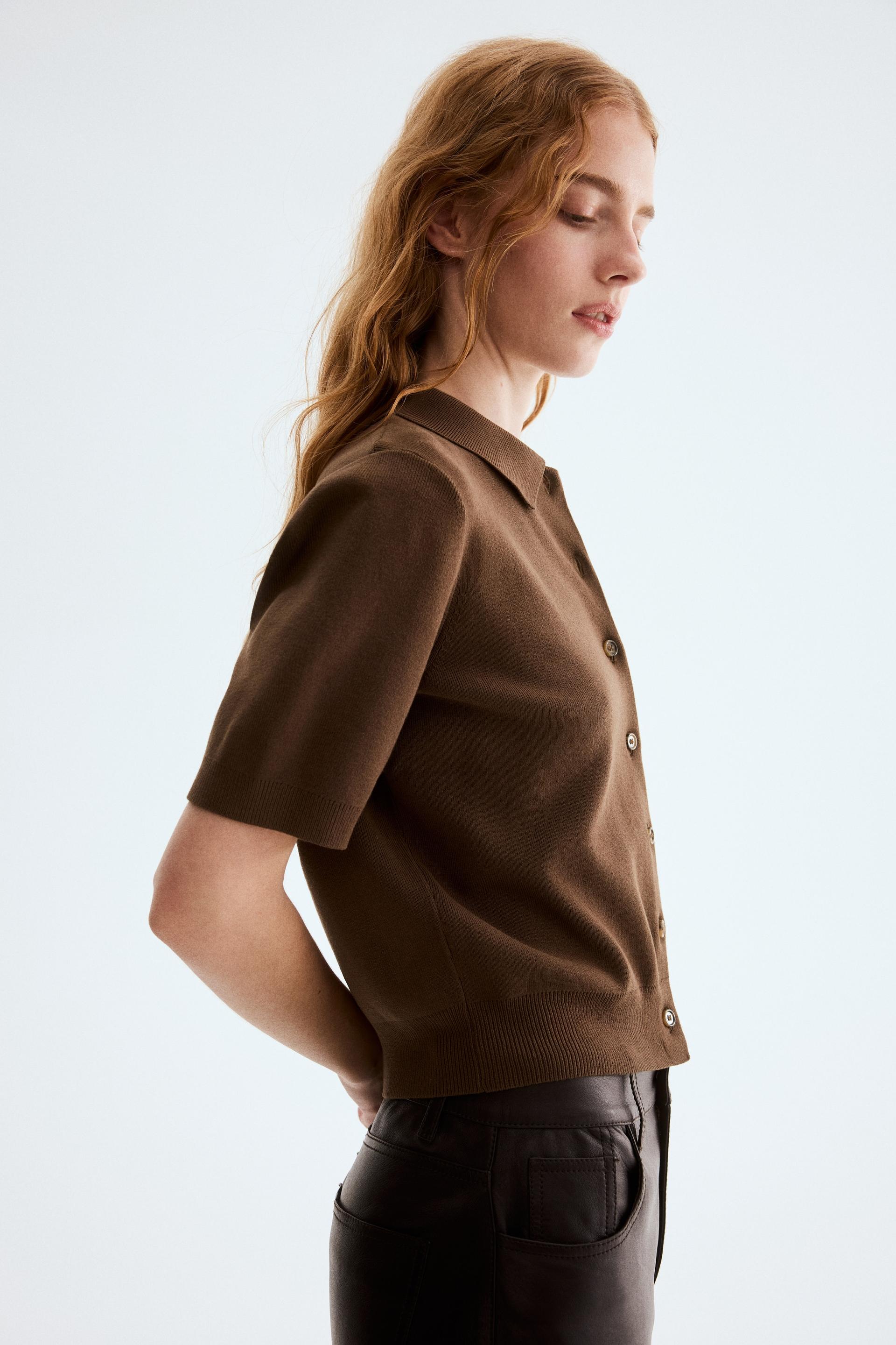 cardigan with collar