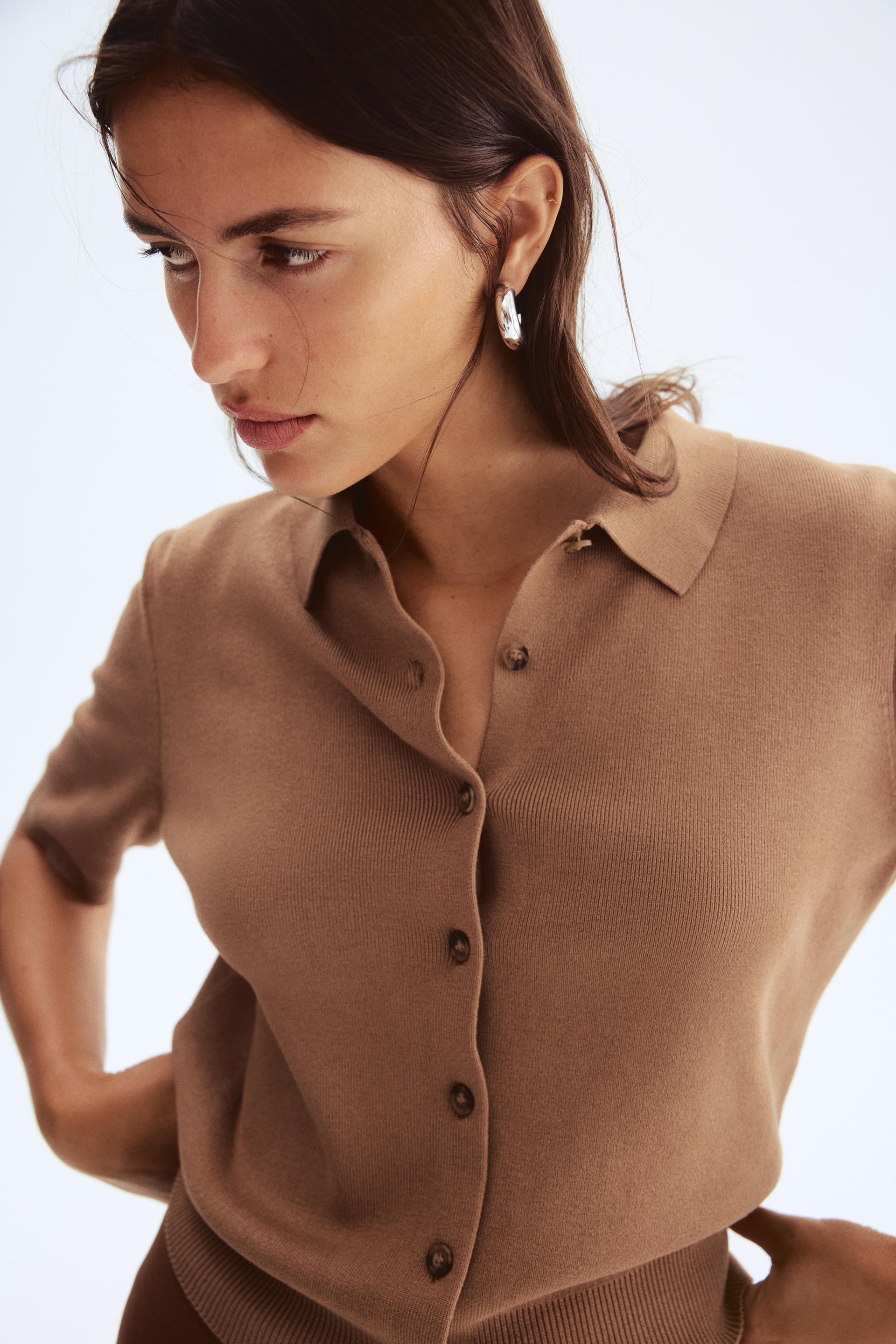 cardigan with collar