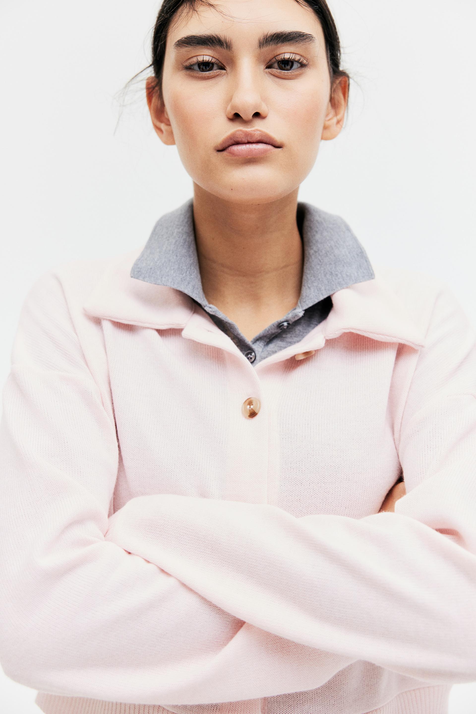 cardigan with collar