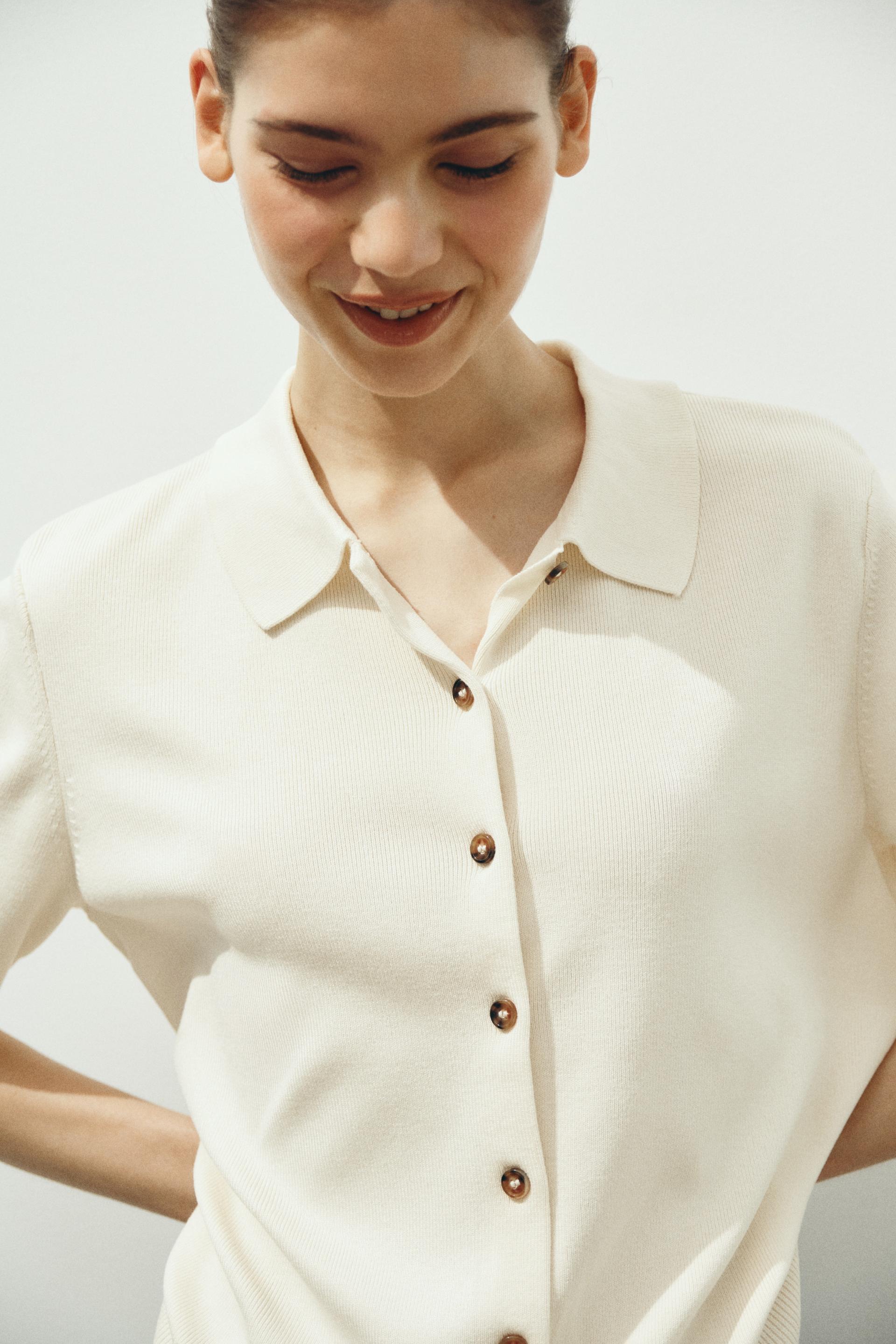cardigan with collar
