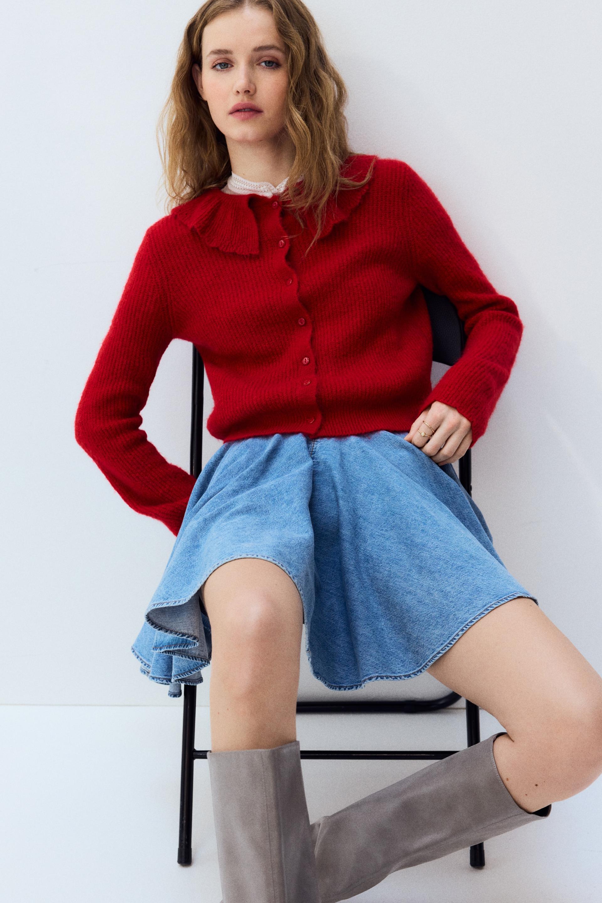 cardigan with collar