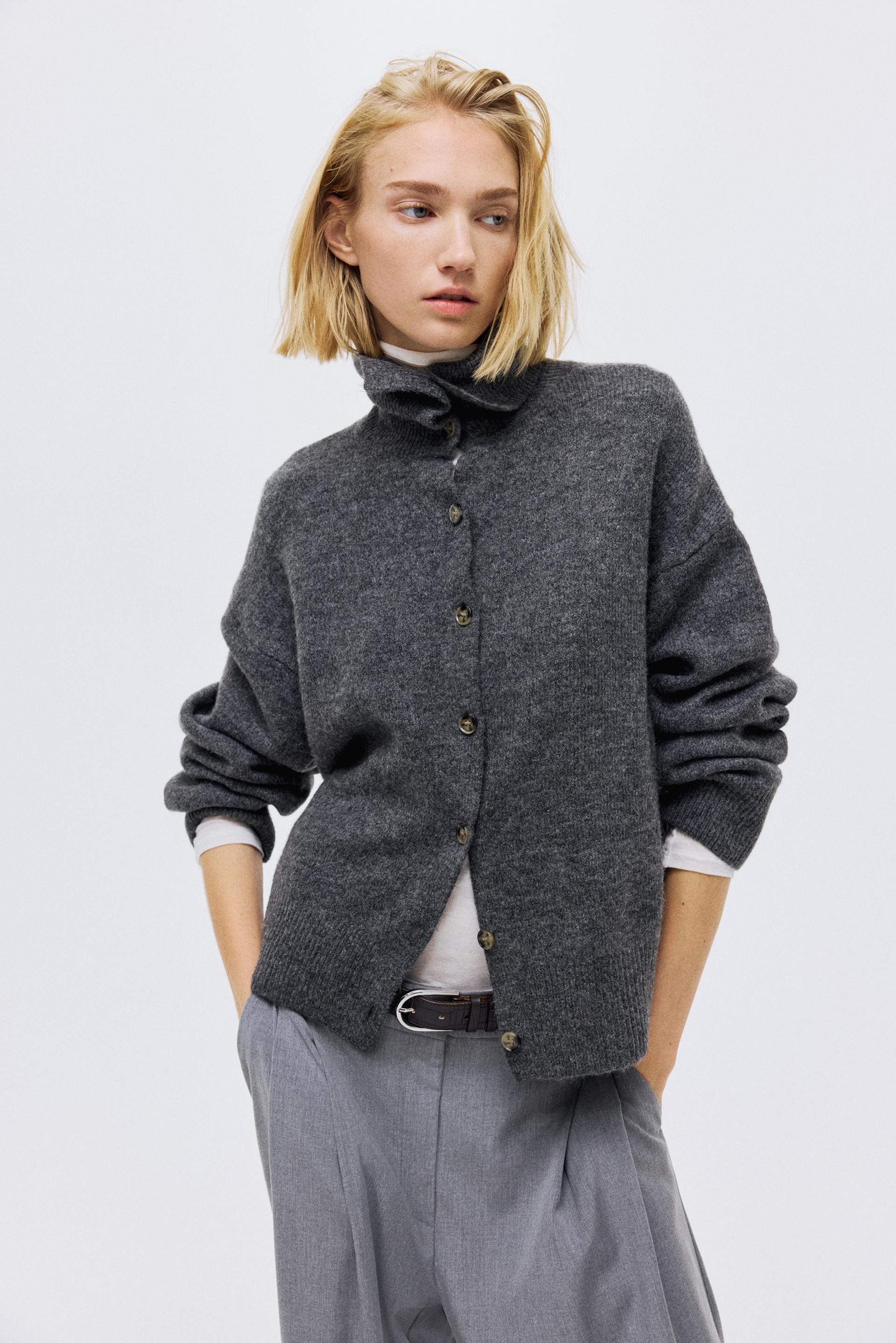 cardigan with collar