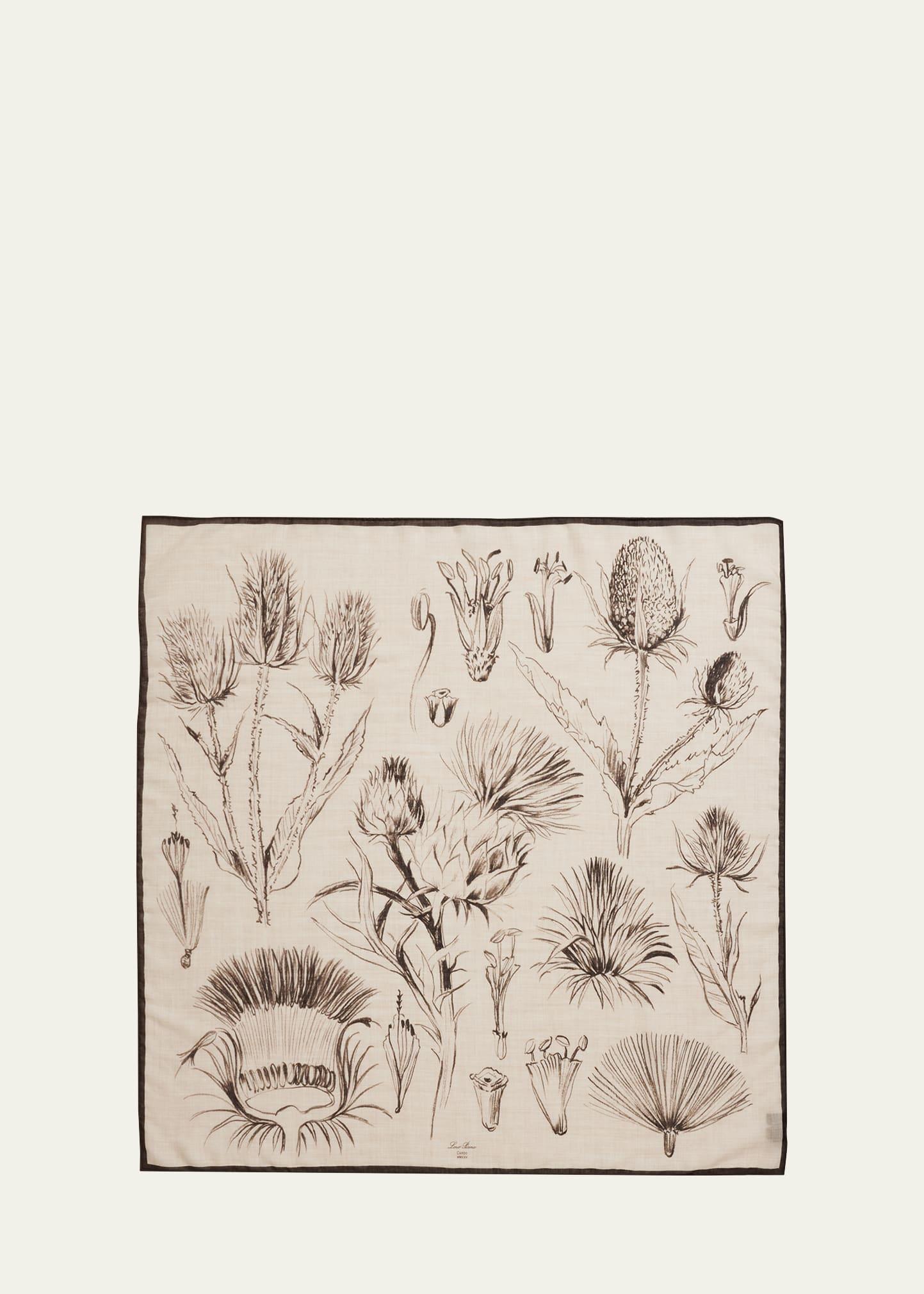 cardo melange cashmere foulard scarf