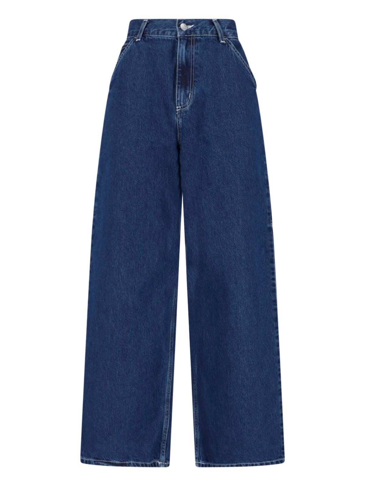 carhartt wip jeans blue cotton - women