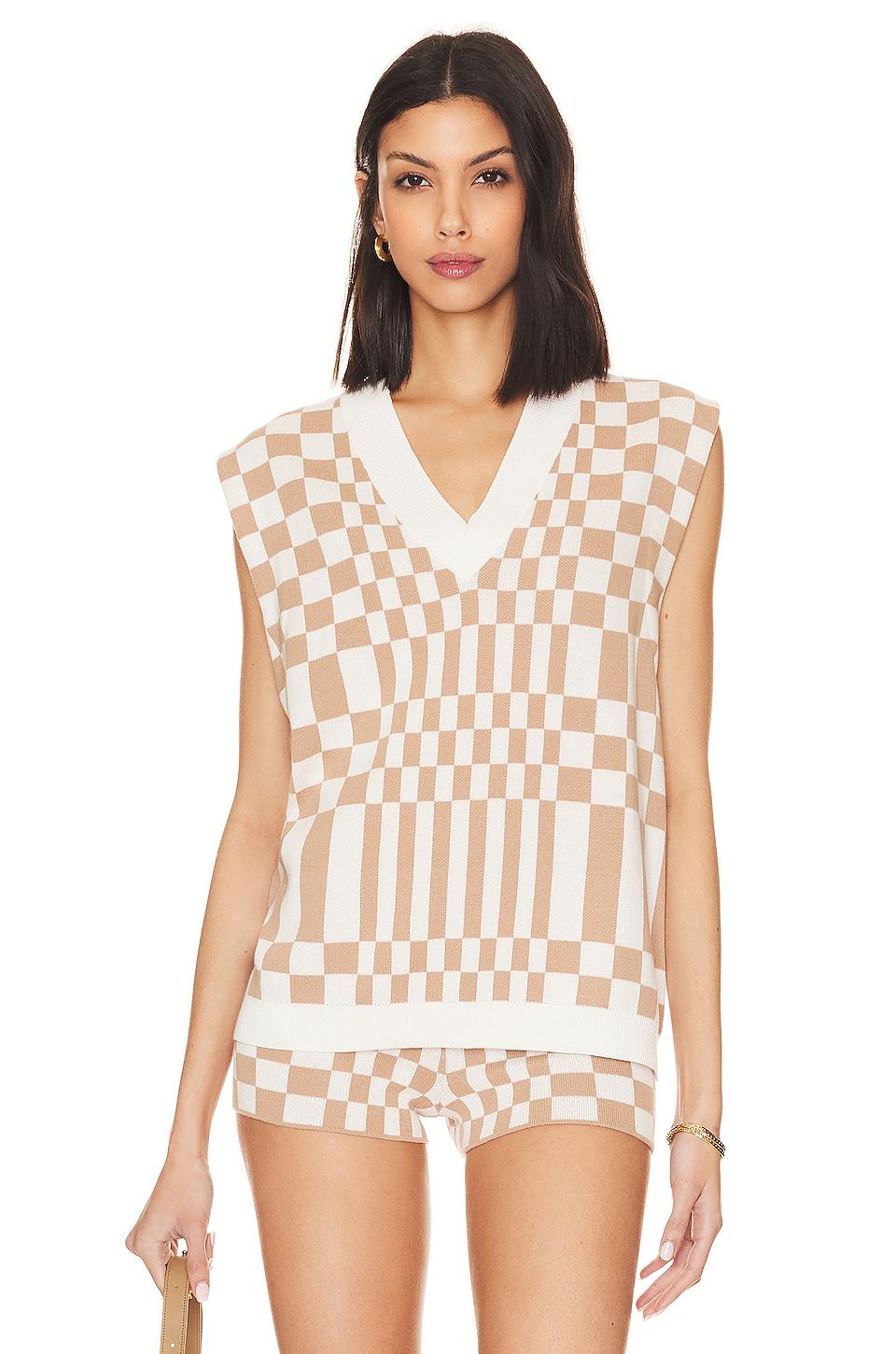 carice checkered vest