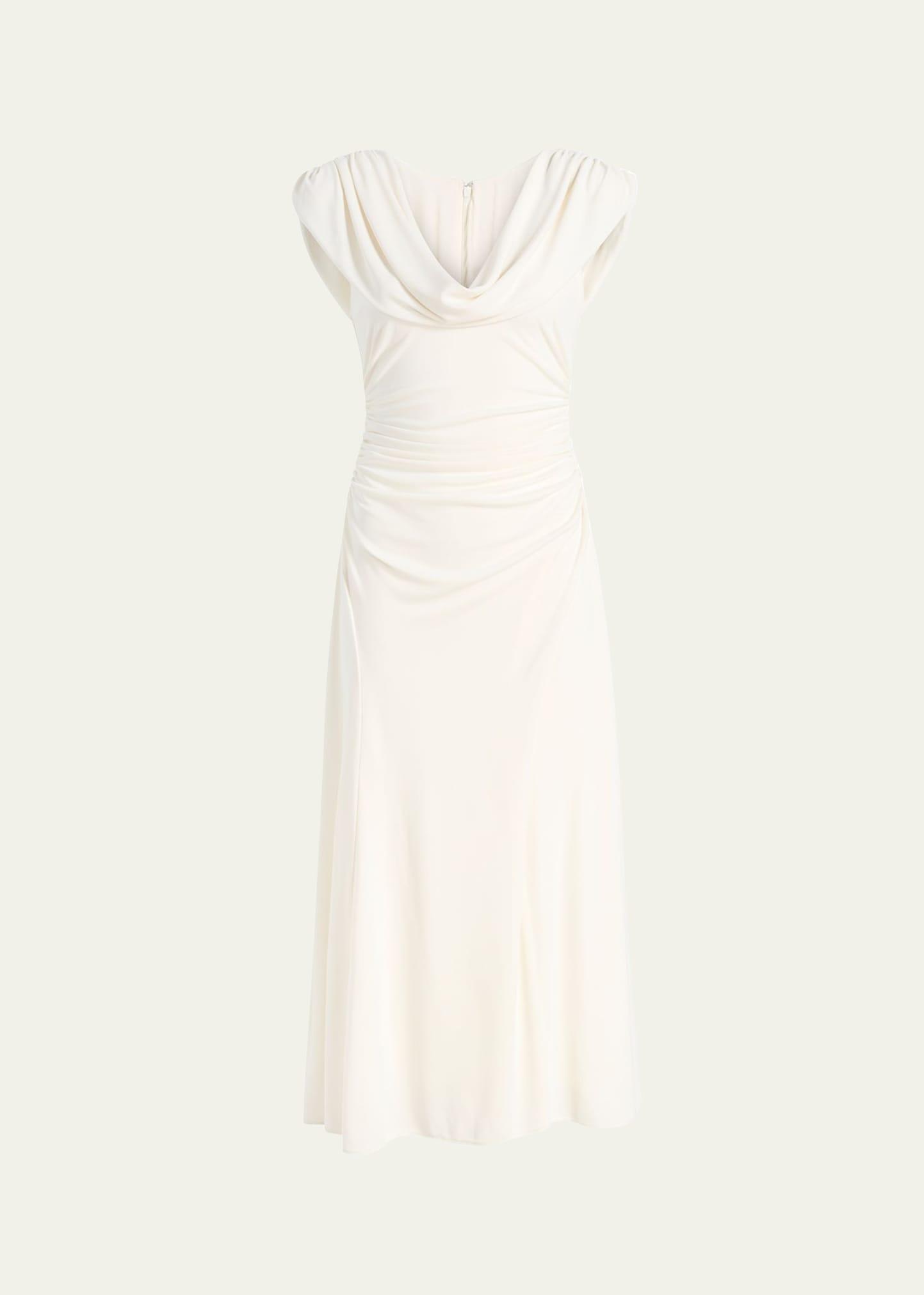carino draped midi dress