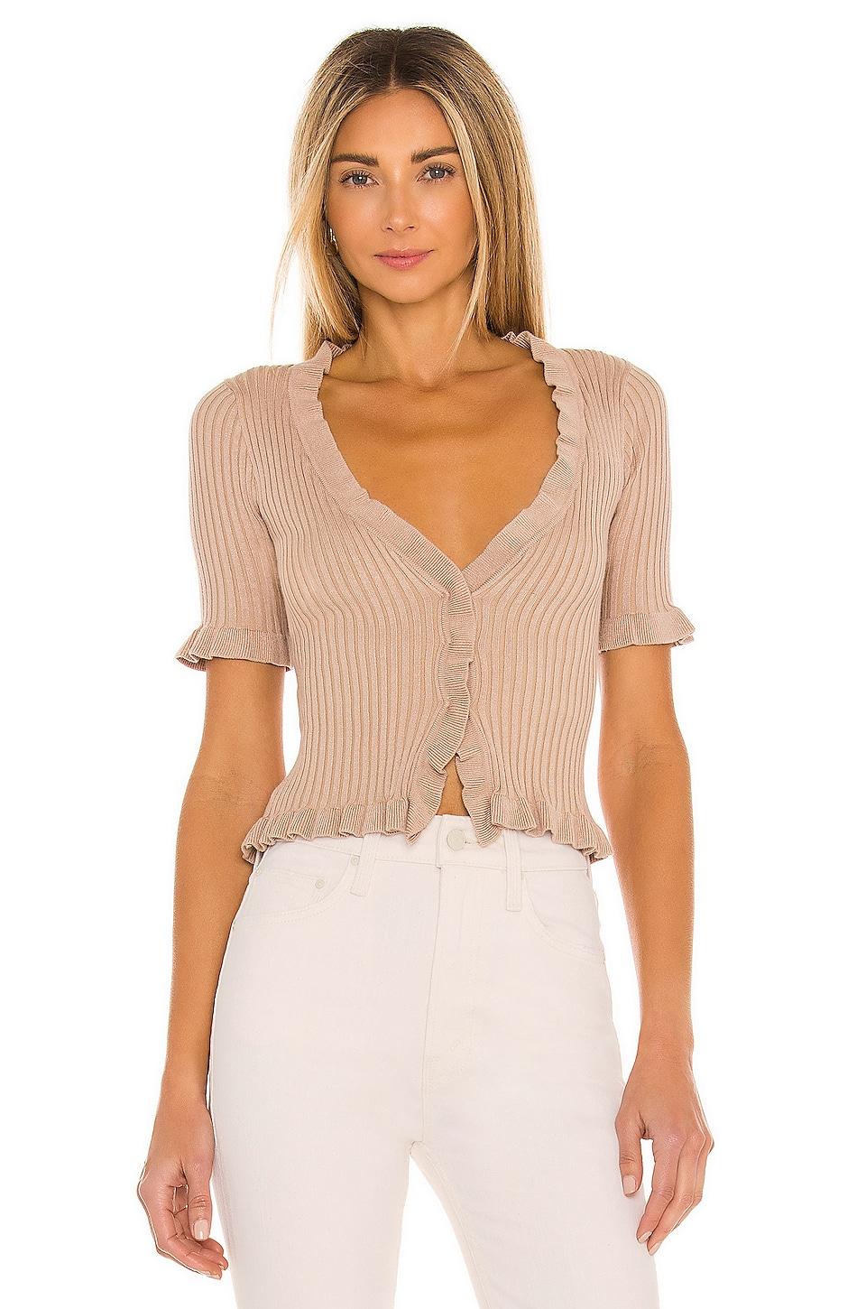 carissa ruffle sweater