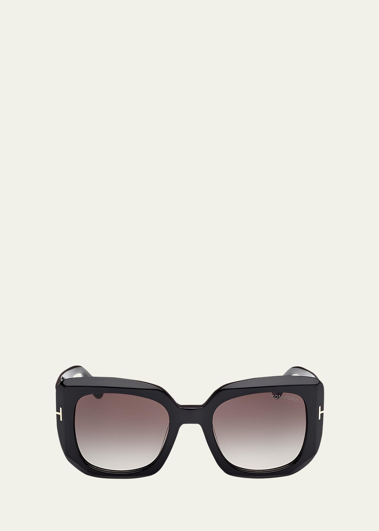 carla-02 acetate square sunglasses