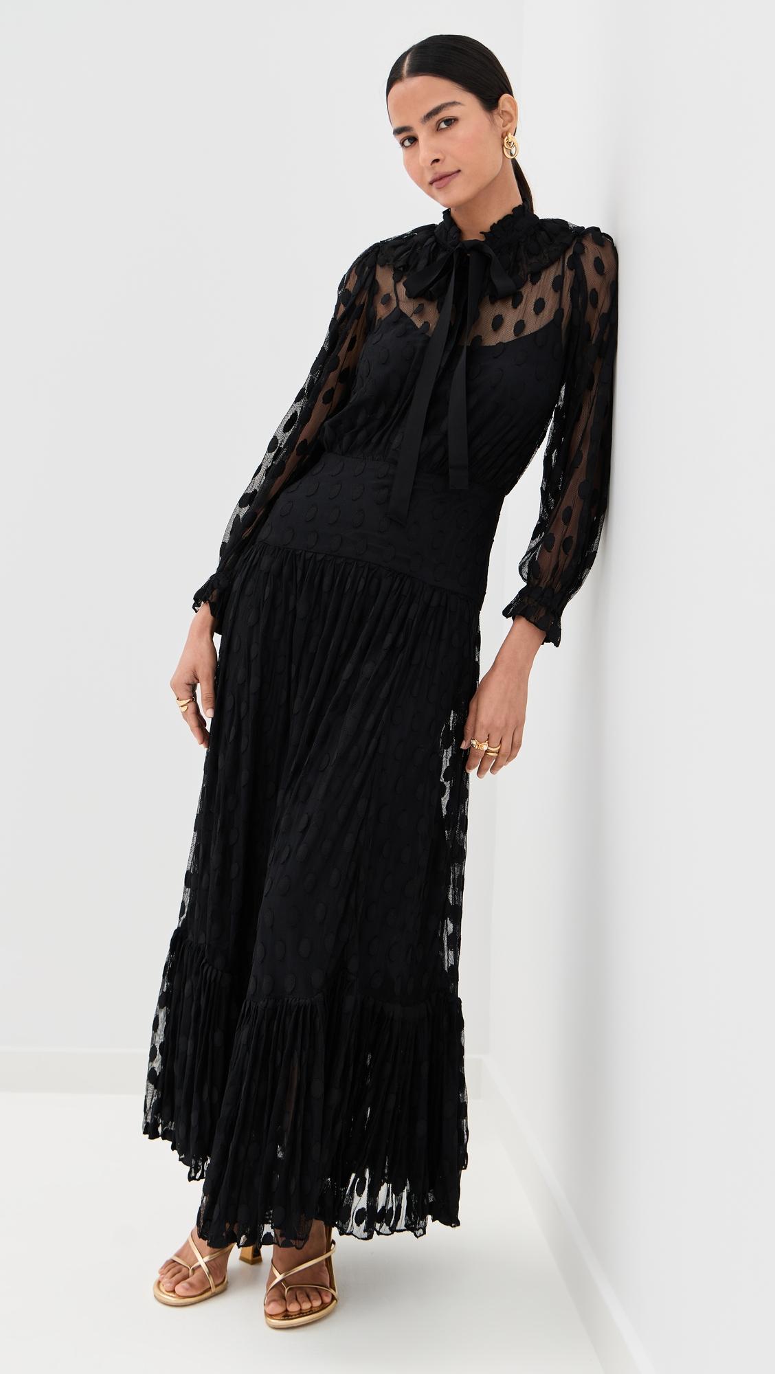 carla lace long sleeve dress