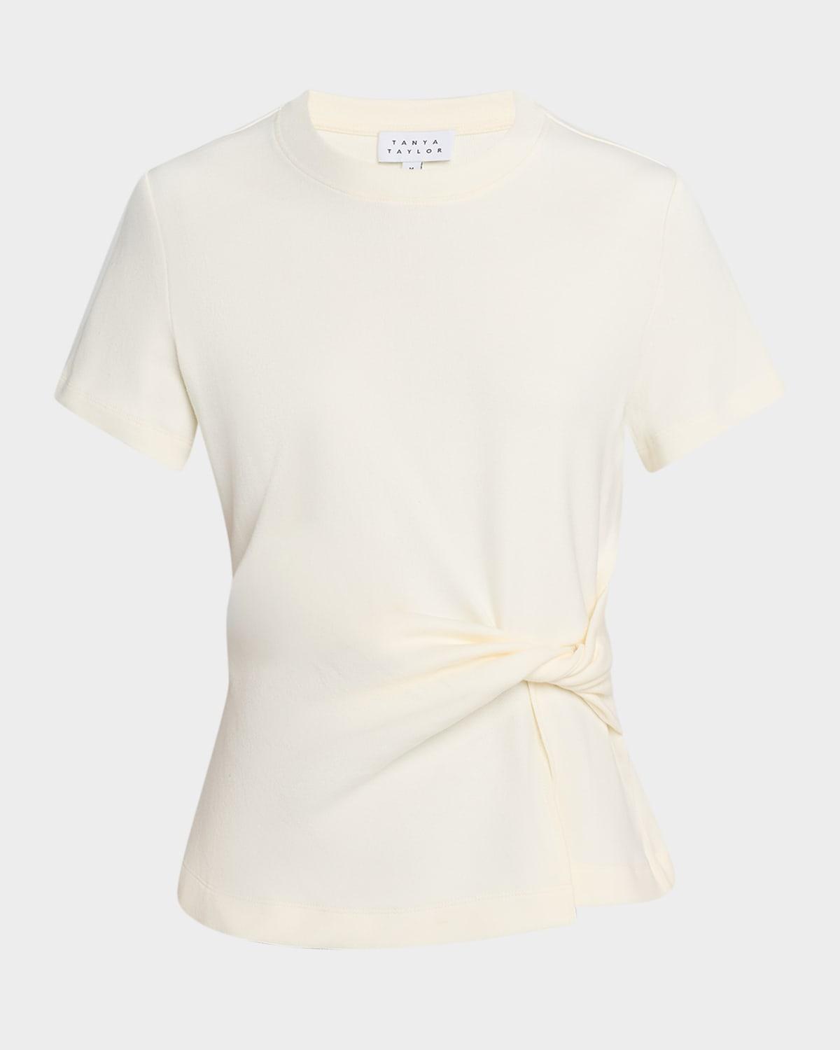 carlita short-sleeve twist top
