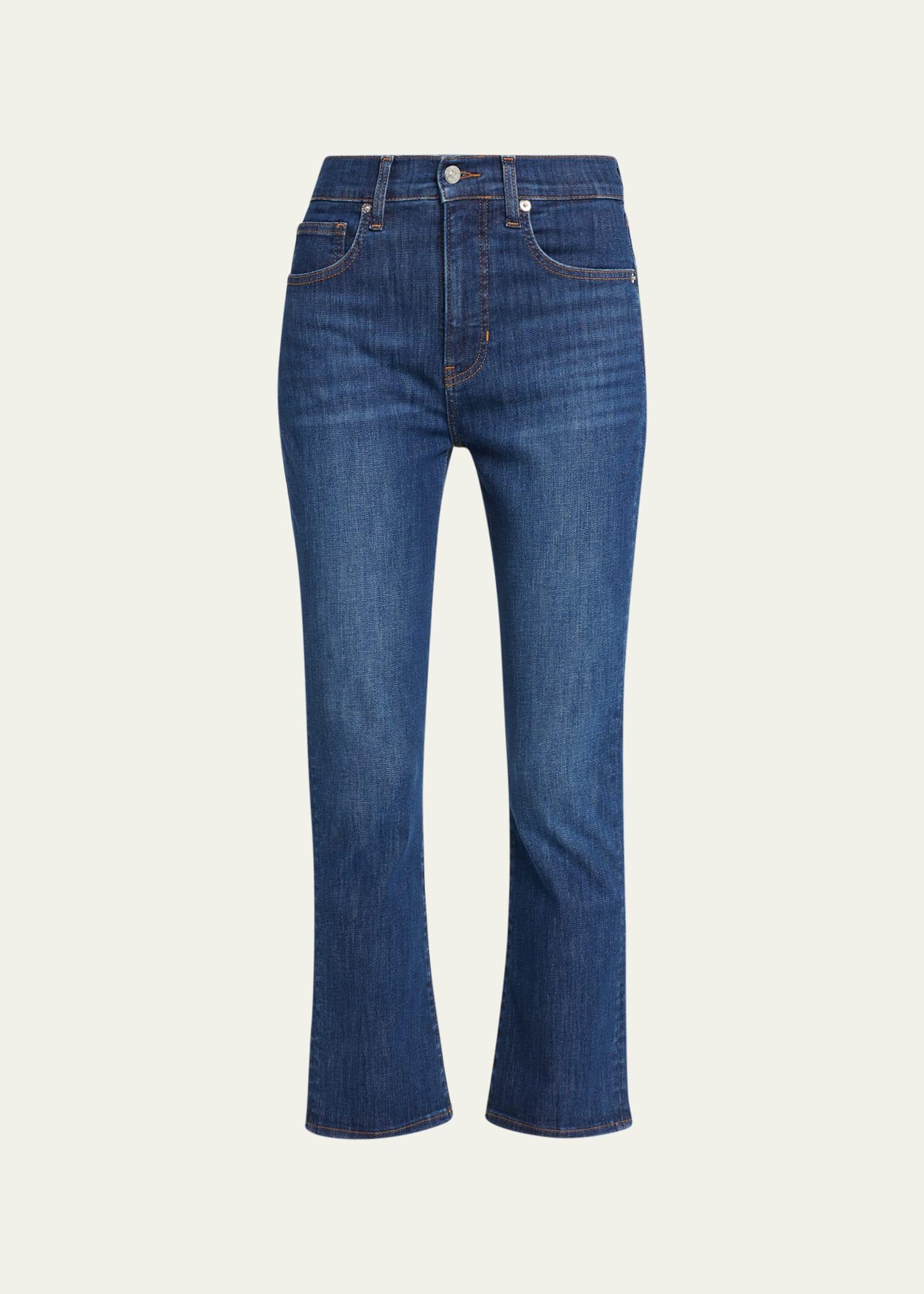 carly kick flare ankle jeans