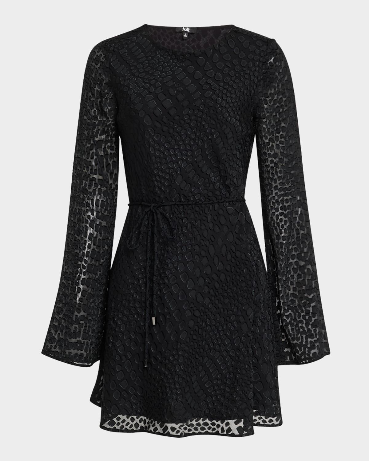 carmelyn croc burnout mini dress