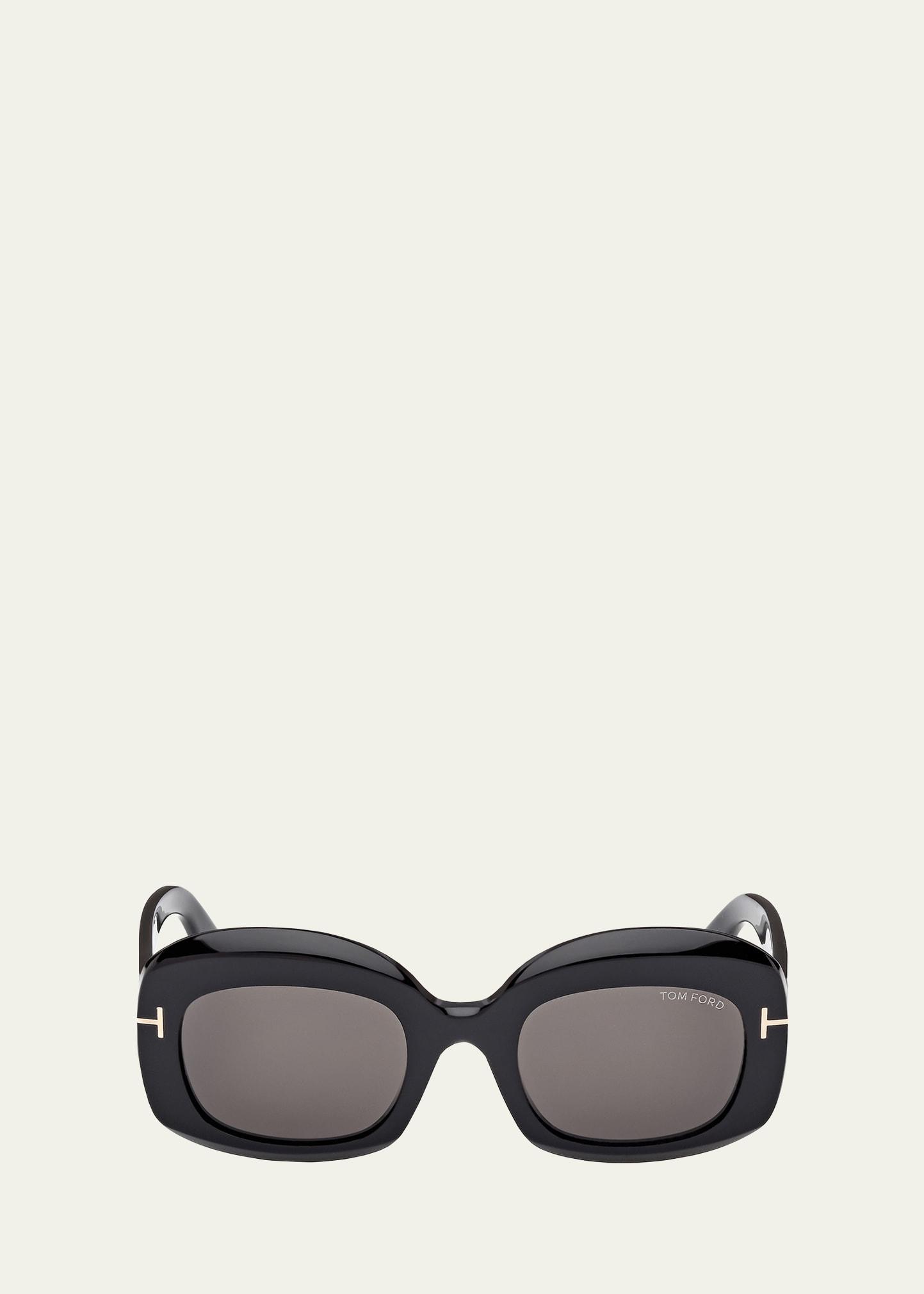 carmen round acetate sunglasses