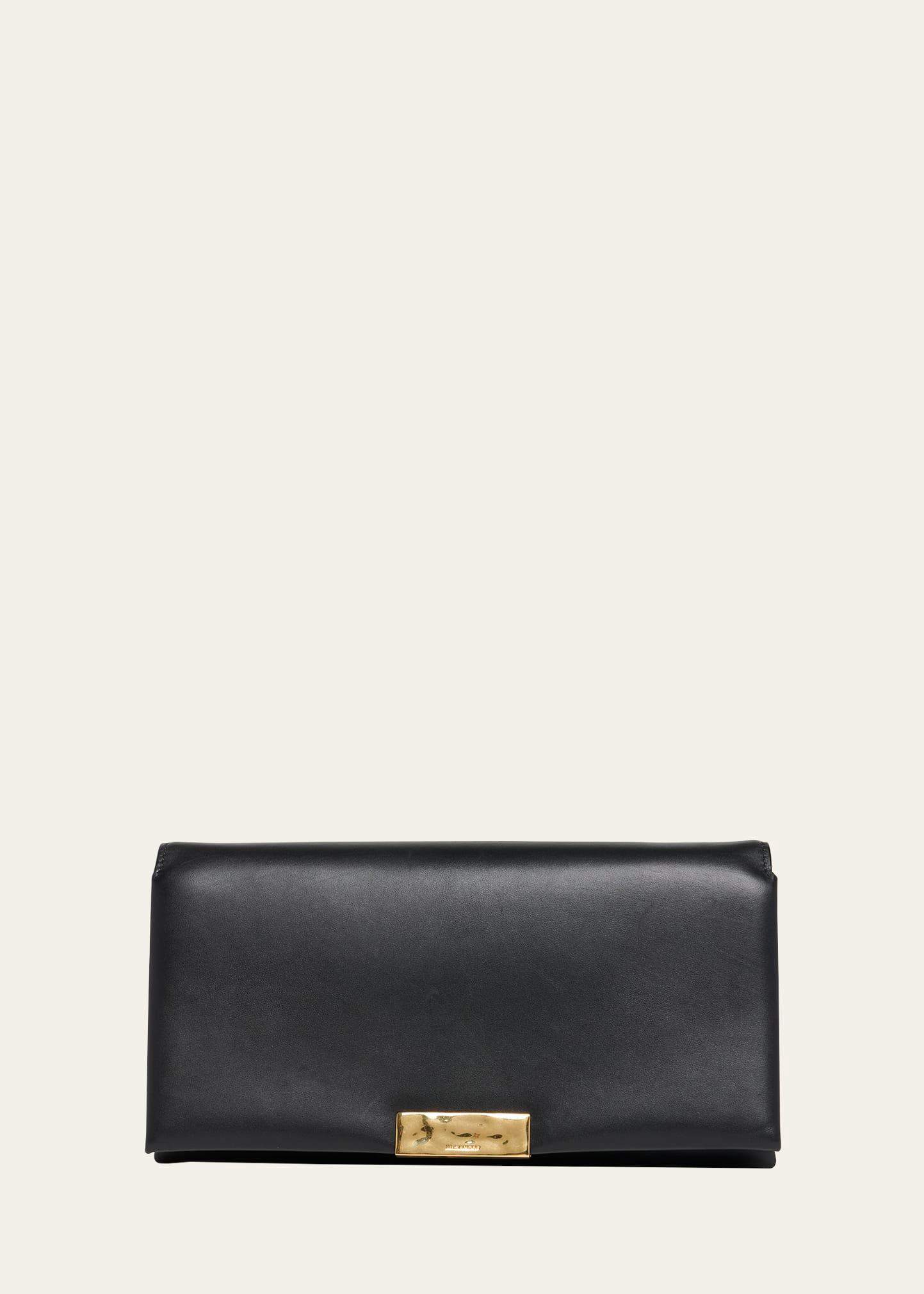 carnet flap calfskin shoulder bag