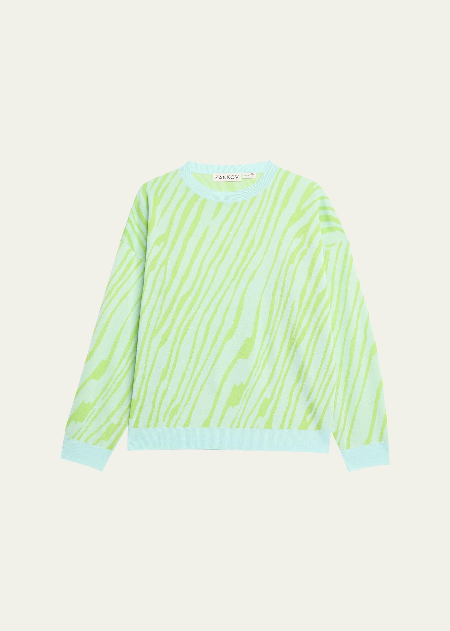 caro abstract stripe sweater