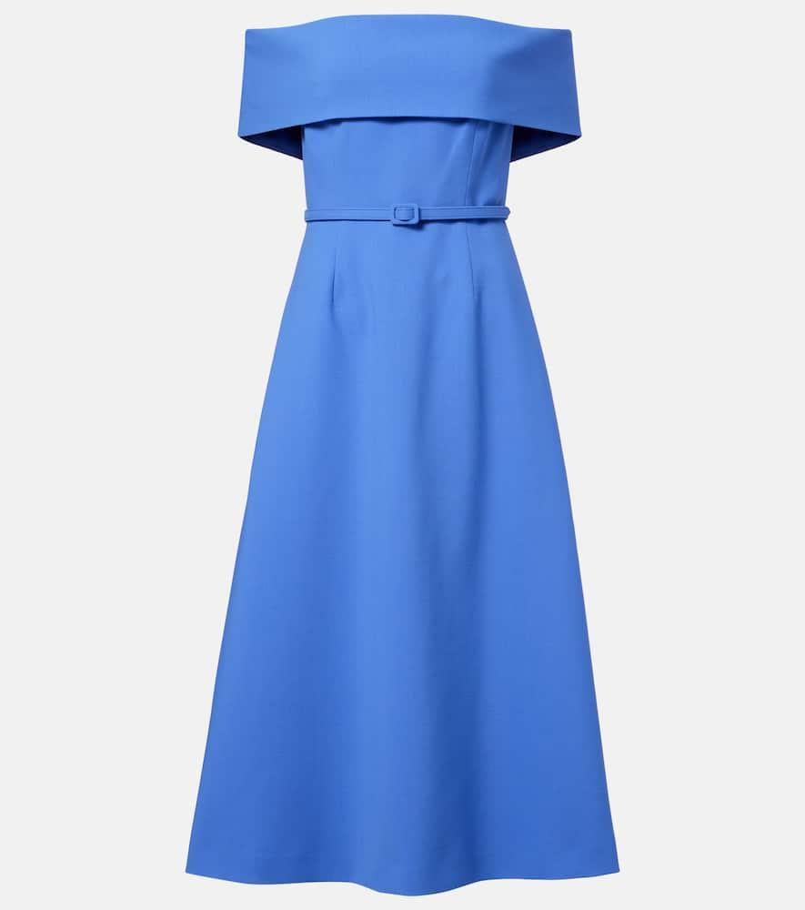 carolina herrera belted wool