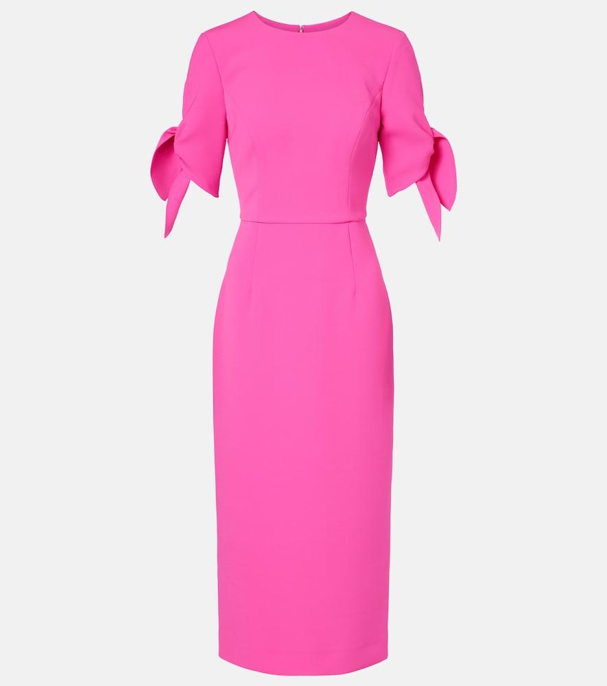 carolina herrera crêpe cocktail dress